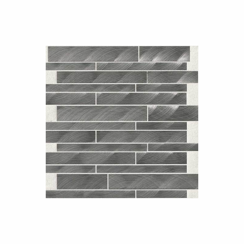 Daltile Structure 12" x 12" Gunmetal Interlocking Mosaic