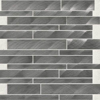 Daltile Structure 12" x 12" Gunmetal Interlocking Mosaic