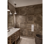 Eleganza Varese Grafite 24" x 24" Matte Porcelain Tile