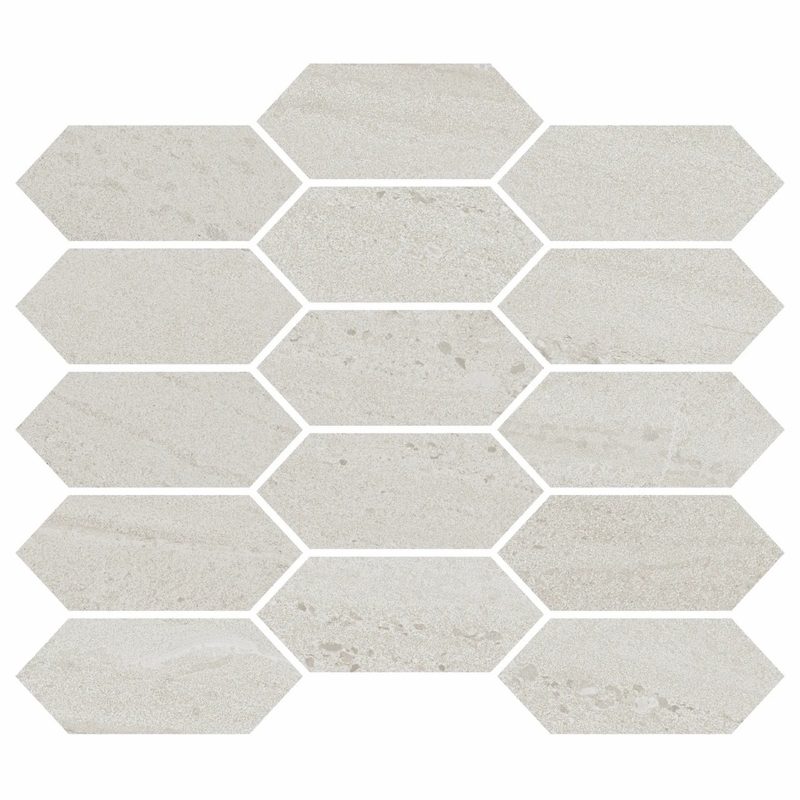 Eliane Moonstone Off White Picket Mosaic