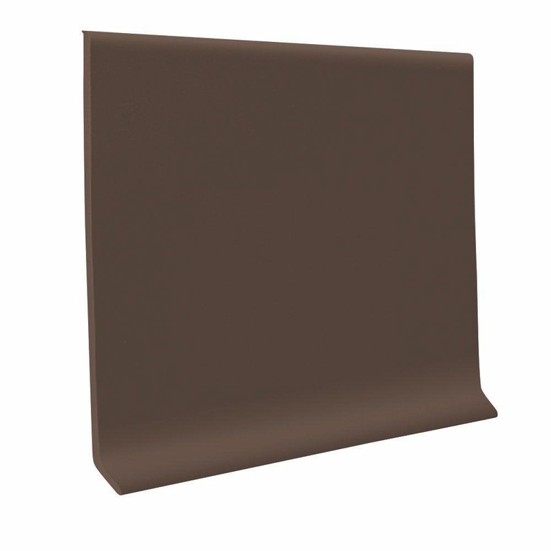 Roppe Pinnacle Burnt Umber Rubber Wall Base 4 inch x 120 feet
