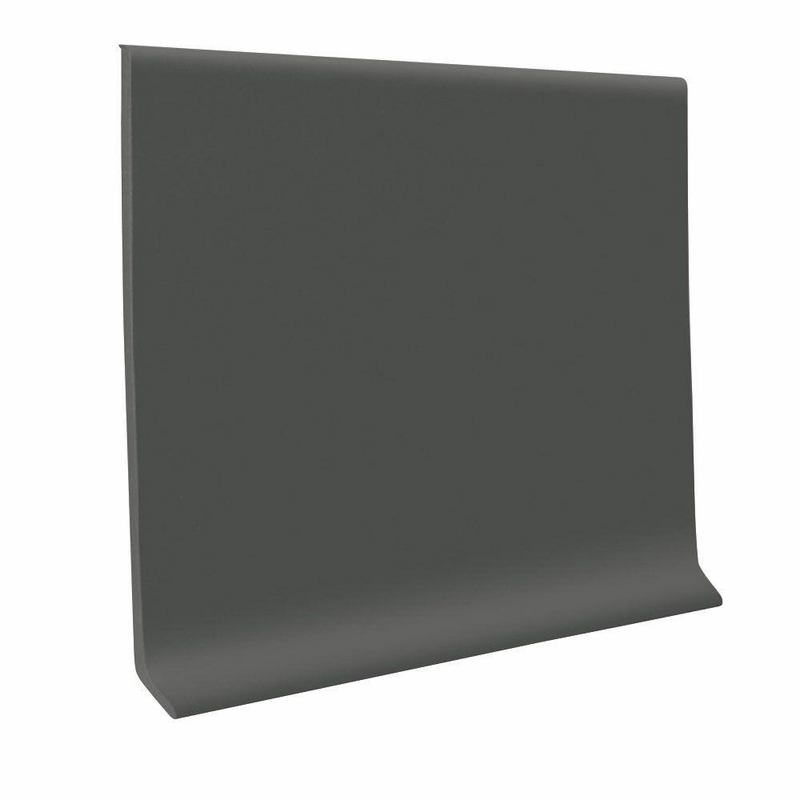 Roppe Pinnacle Charcoal Rubber Wall Base 4 inch x 120 feet