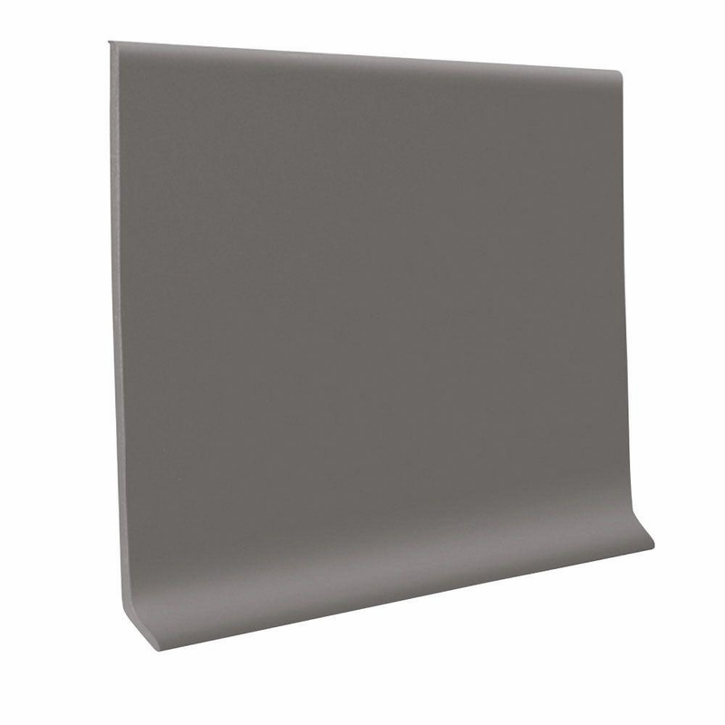 Roppe Wallbase Pinnacle Rubber Dark Gray 4 inch x 120 feet