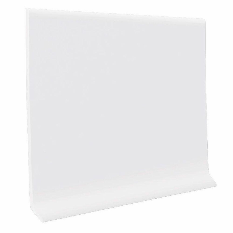 Roppe Wallbase Pinnacle Rubber Snow 4 inch x 120 feet