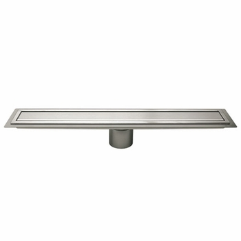 Schluter Brushed Stainless Steel Drain Cover Closed