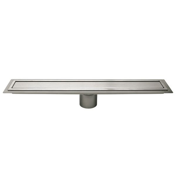 Schluter Brushed Stainless Steel Drain Cover Closed