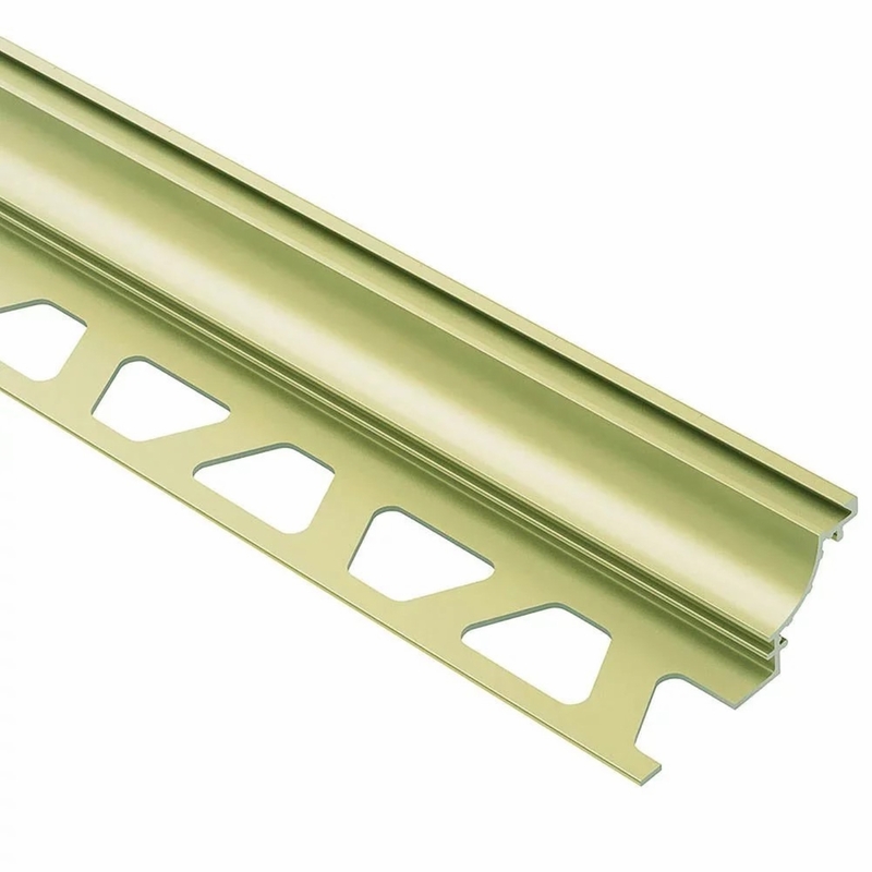 Schluter Dilex AHK Cove Base 1/2 inch Aluminum Satin Brass