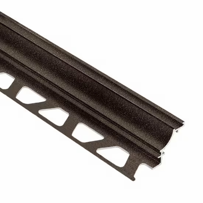 Schluter Dilex AHK Cove Base 3/8 inch Aluminum Dark Anthracite