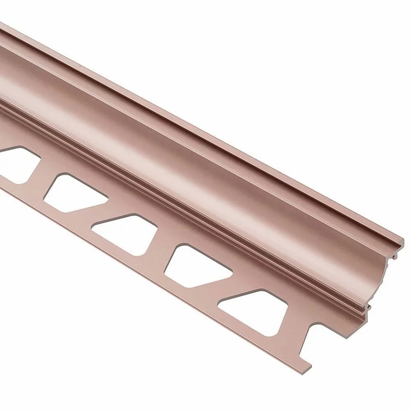Schluter Dilex AHK Cove Base 3/8 inch Aluminum Satin Copper