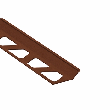 Schluter Finec 1/2 inch Aluminum Rustic Brown