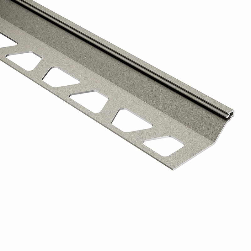 Schluter Finec Square 1/2 inch Aluminum Stone Grey