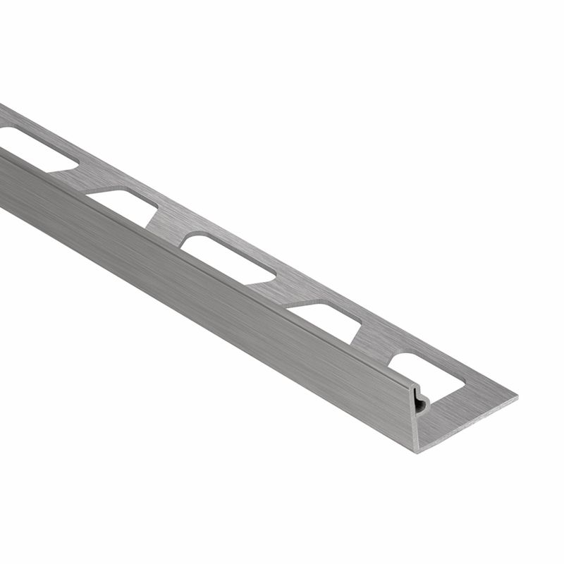 Schluter Jolly 3/8 inch Brushed Stainless Steel