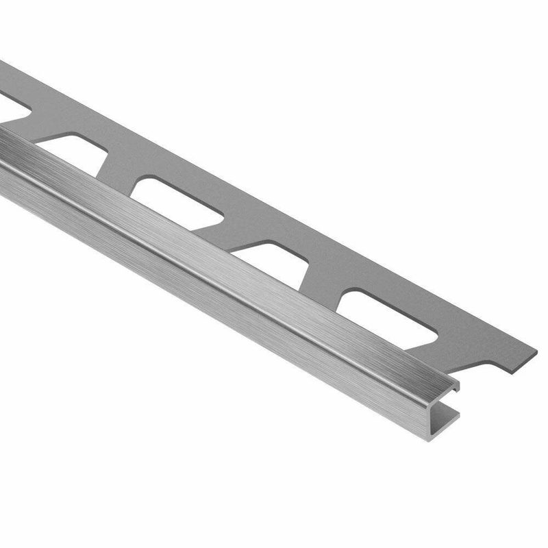 Schluter Quadec 1/2 Inch Brushed Stainless Steel