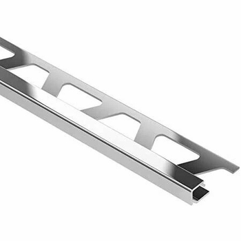 Schluter Quadec 1/2 Inch Polished Chrome