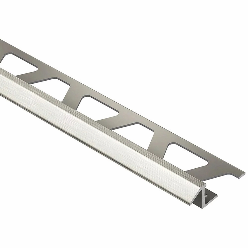 Schluter Reno TK 3/8 inch Aluminum Brushed Nickel