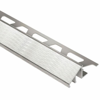 Schluter Reno U Reducer 1/2 inch Aluminum Brushed Nickel