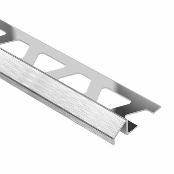 Schluter Reno U Reducer 1/2 inch Brushed Stainless Steel