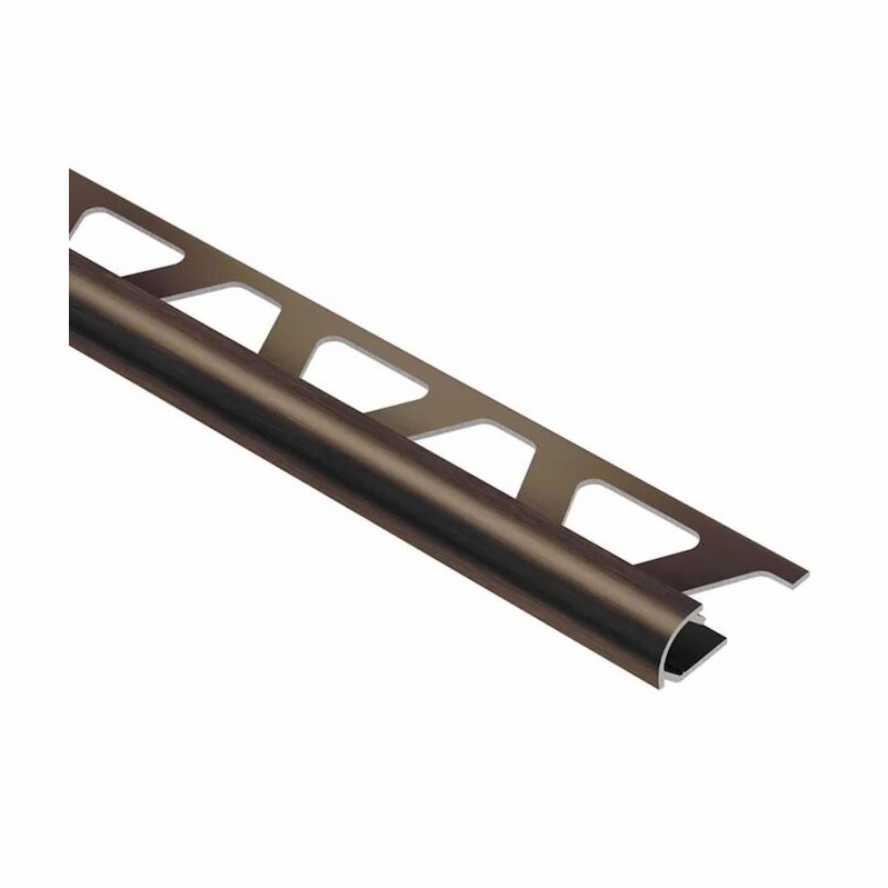 Schluter Rondec 1/2 inch Brushed Antique Bronze