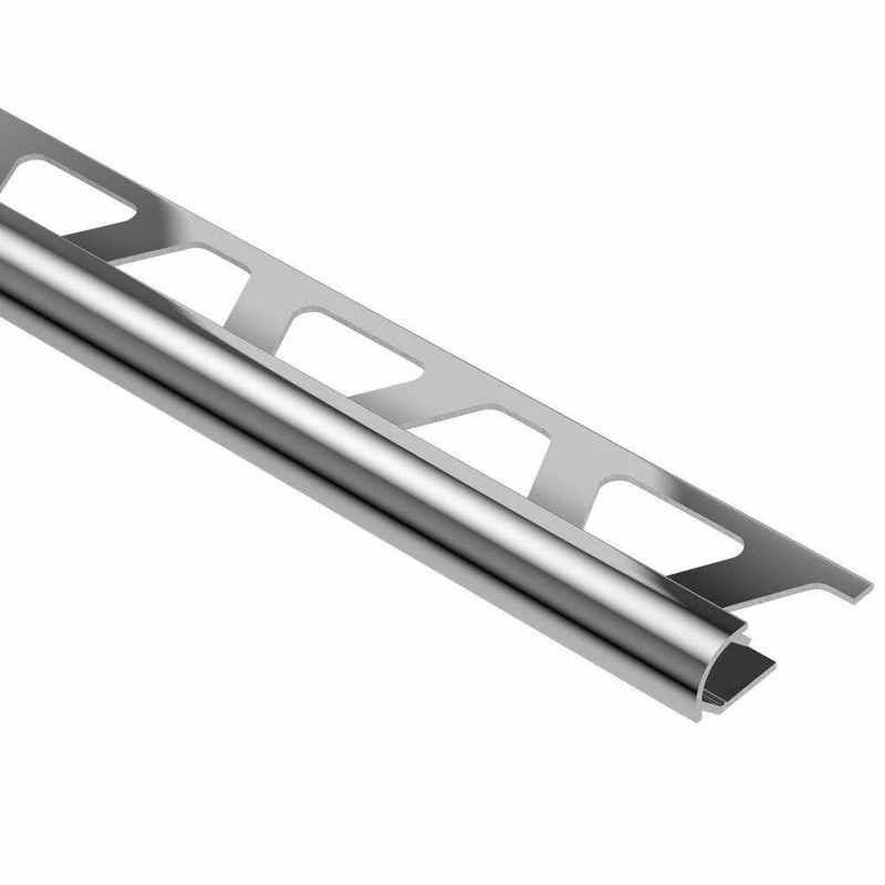 Schluter Rondec 3/8 inch Polished Chrome Aluminum
