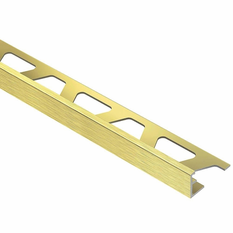 Schluter Schiene Edge Trim 1/2 inch Brushed Brass