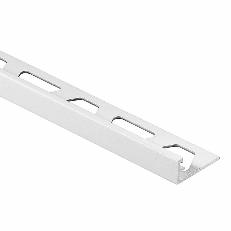 Schluter Schiene Edge Trim 1/2 inch Matte Bright White