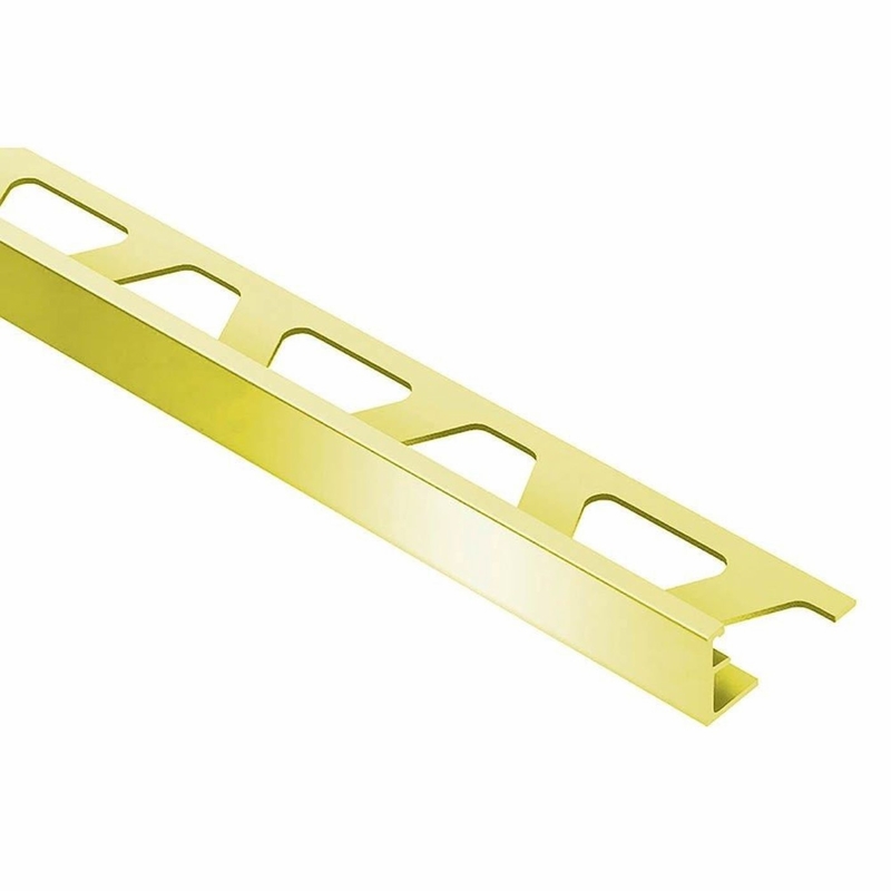 Schluter Schiene Edge Trim 1/2 inch Polished Brass