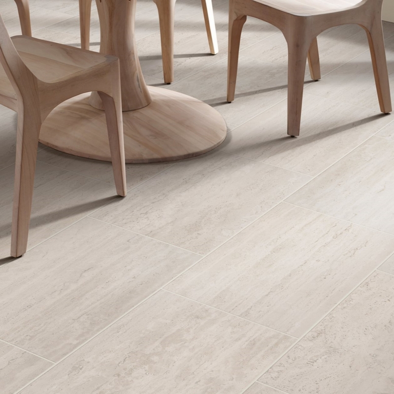 Shaw Natural Strata Ivory 12" x 24"