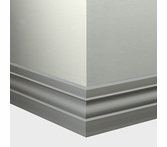 Tarkett Millwork Ambassador Medium Grey 4 inch 8 feet