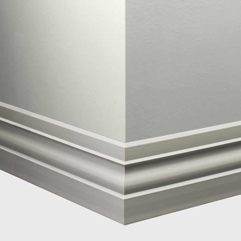 Tarkett Millwork Ambassador Vapor Grey 4 inch 8 feet