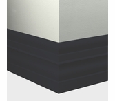 Tarkett Millwork Attache Black 6 inch 8 feet