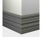 Tarkett Millwork Attache Charcoal 6 inch 8 feet