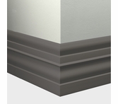 Tarkett Millwork Attache Dark Brown 6 inch 8 feet