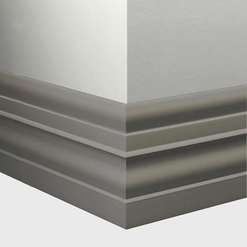Tarkett Millwork Attache Grey 6 inch 8 feet