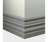Tarkett Millwork Attache Medium Grey 6 inch 8 feet