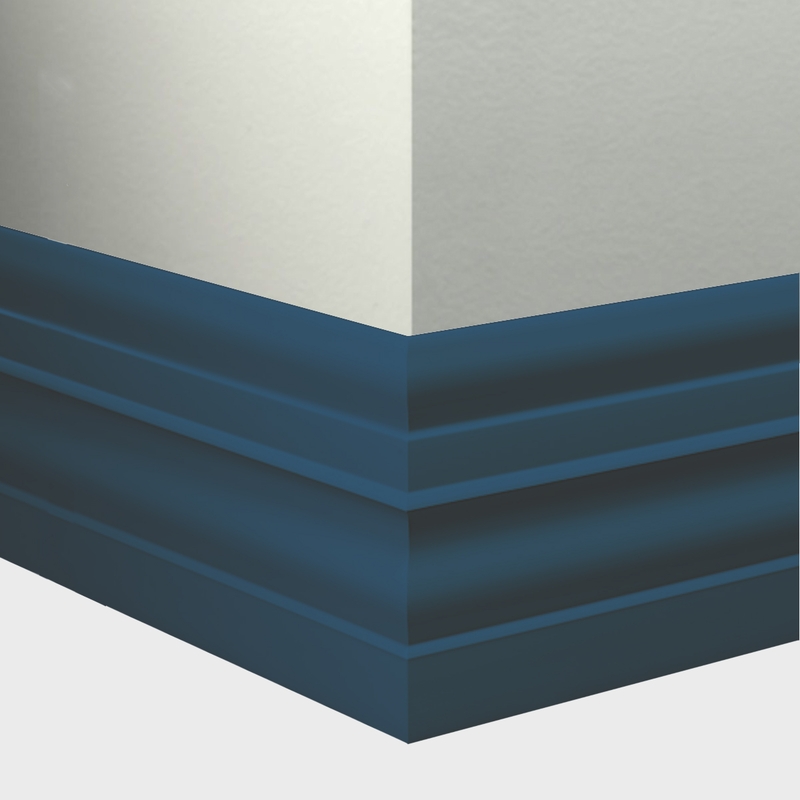 Tarkett Millwork Attache Navy Blue 6 inch 8 feet