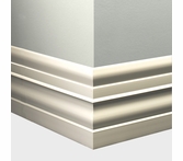 Tarkett Millwork Attache Snow White 6 inch 8 feet