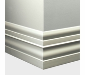 Tarkett Millwork Attache White 6 inch 8 feet