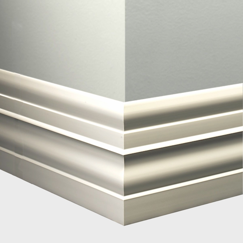Tarkett Millwork Attache White Sand 6 inch 8 feet