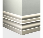 Tarkett Millwork Attache White Sand 6 inch 8 feet