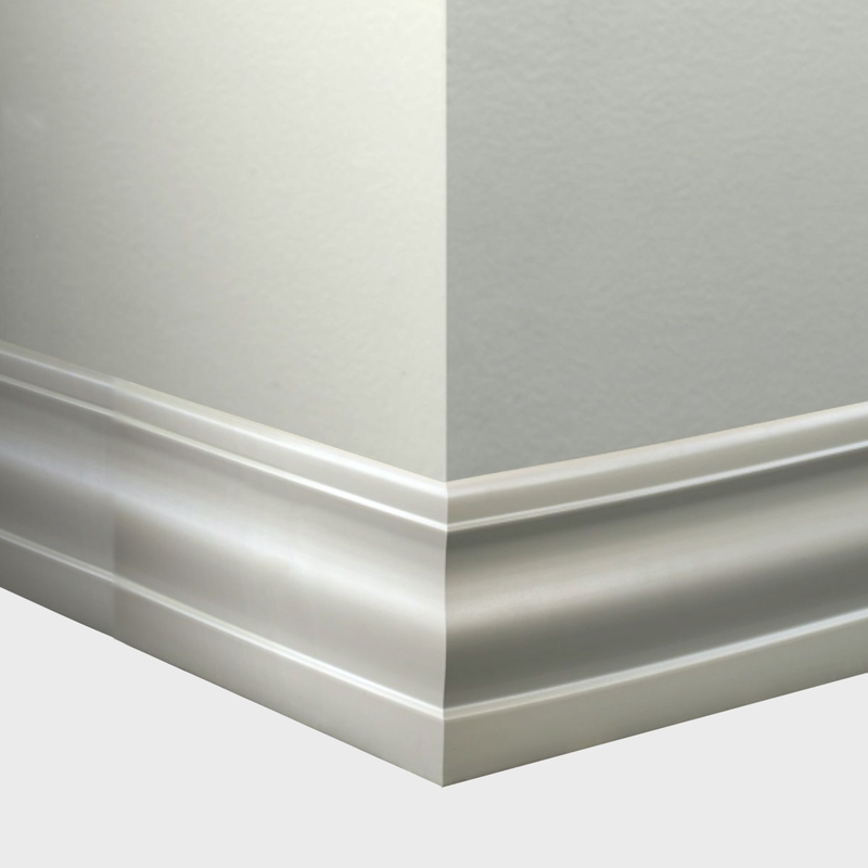 Tarkett Millwork Delineate White 4 1/4 inch 8 feet