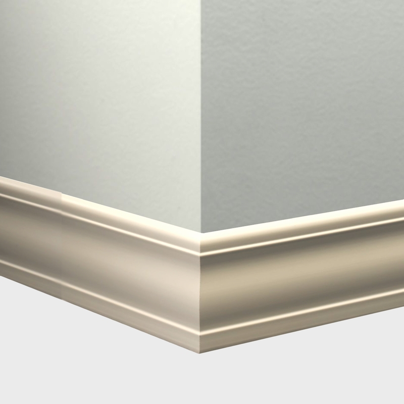 Tarkett Millwork Silhouette Antique White 4 inch 8 feet