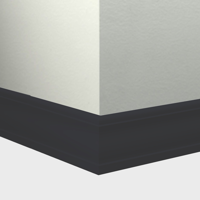 Tarkett Millwork Silhouette Black 4 inch 8 feet