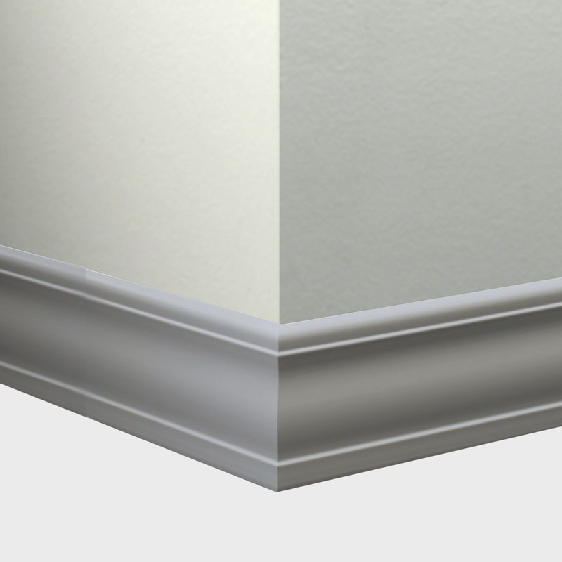 Tarkett Millwork Silhouette Pewter 4 inch 8 feet