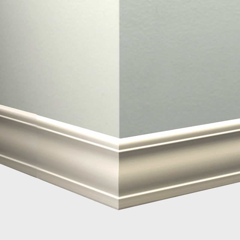 Tarkett Millwork Silhouette Snow White 4 inch 8 feet