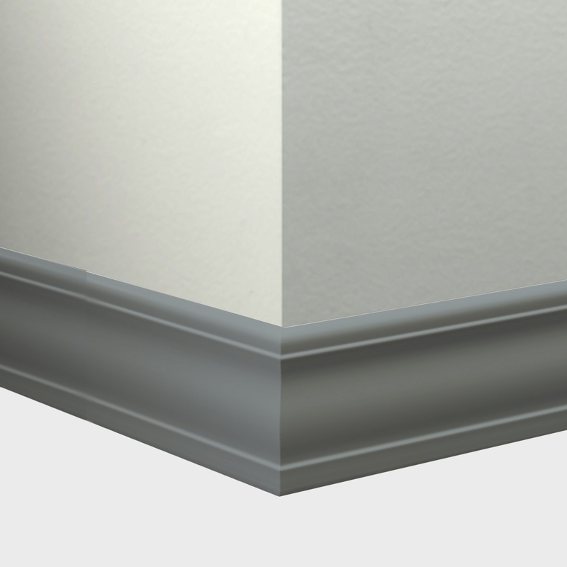 Tarkett Millwork Silhouette Storm Cloud 4 inch 8 feet