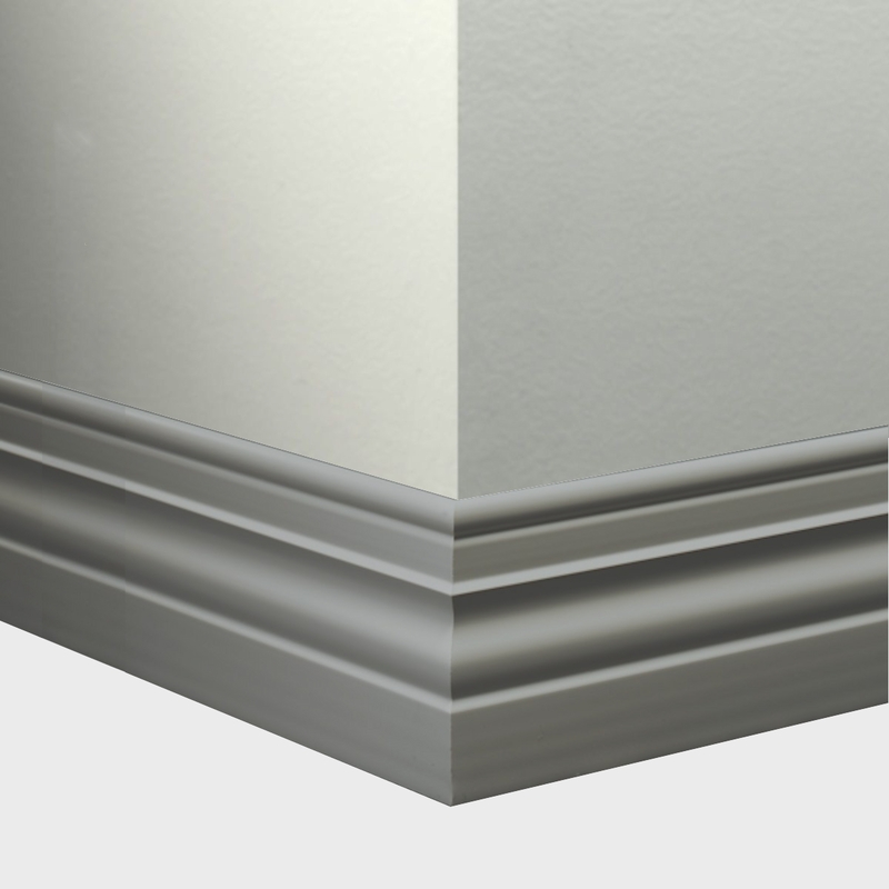 Tarkett Millwork Diplomat Wall Base Medium Grey