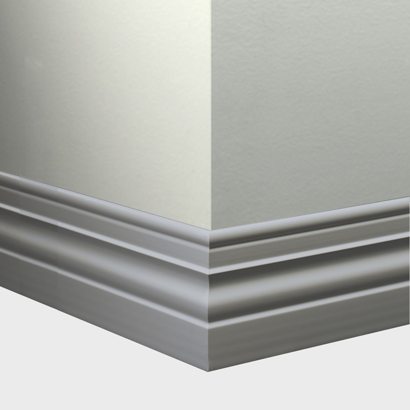 Tarkett Millwork Diplomat Wall Base Pewter