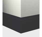 Tarkett Millwork Inflection Wall Base 5 1/4 inch 8 feet Black
