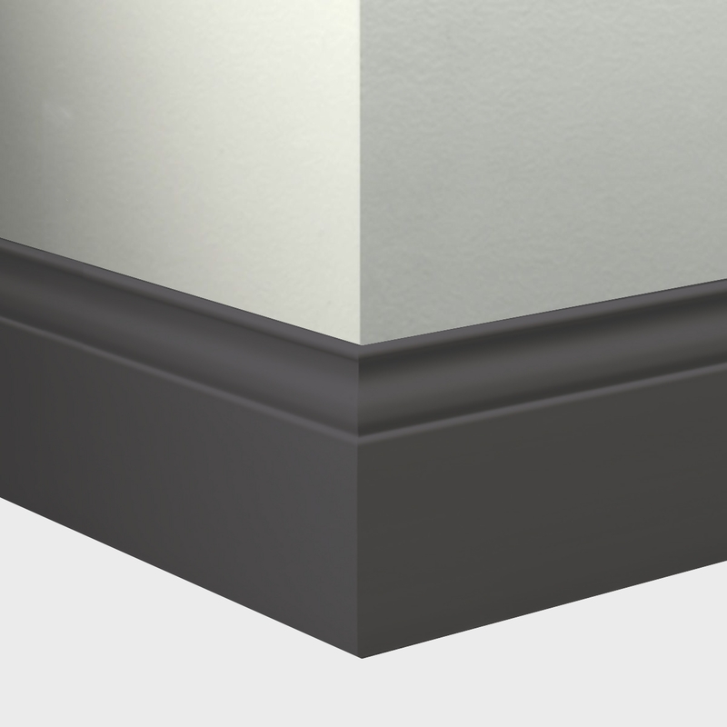 Tarkett Millwork Inflection Wall Base 5 1/4 inch 8 feet Burnt Umber