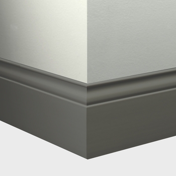 Tarkett Millwork Inflection Wall Base 5 1/4 inch 8 feet Charcoal